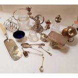 A collection of electroplated wares, including: a