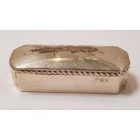 A late Victorian silver box, by Deakin & Francis,