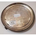 A Victorian silver salver, by George John Richards