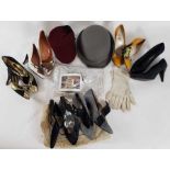 Ladies vintage shoes including Rene Caovilla