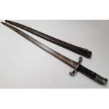 A 19th century bayonet, the hilt stamped 362, with