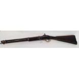 An Enfield percussion carbine, Indian army issue,