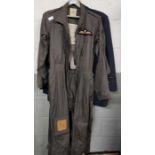 A 1964 RAF jumpsuit, size 7, along with two RAF ja