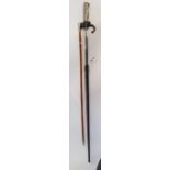 A Worcestershire Regiment swagger stick