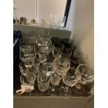 Small collection of glasses, tumblers etc conditio