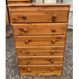 6 drawer modern chest of drawers, condition reques