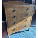 Set of 4 drawer chest of drawers, condition reques