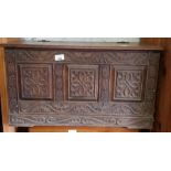 Decorative oak coffer, condition requests and addi