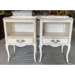 Pair of matching bedside tables, condition request