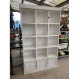 White painted storage/shelving unit, condition req