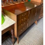 Mid century sideboard with 4 drawers &
