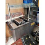 Stainless steel catering trolley/warming plate alo