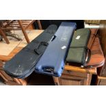 3 soft gun cases & 1 Beretta hard case, condition