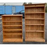 2 pine bookcases, condition requests and additiona