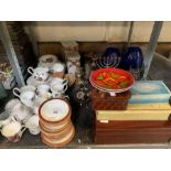 Shelf of items to include Royal Horticultural chin