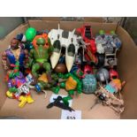 Selection of children's toys to include Teenage Mu