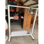 White painted wooden clothes rail, condition reque
