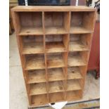 Pine pigeon hole cabinet, condition requests and a