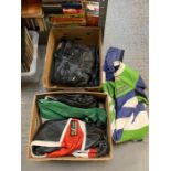 2 boxes of motorcycle leathers, condition requests