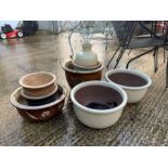 Quantity of glazed pots,condition requests and add