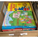 Box of children's annuals, condition requests and