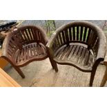 2 wooden garden chairs, condition requests and add