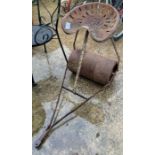 Cast iron garden roller, condition requests and ad