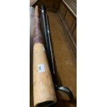 Didgeridoo, metal snooker cue case & golf wood wit