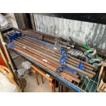 Quantity of Record metal sash clamps, condition