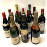 Nine bottles of vintage and other red wine and som