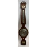 A 19th century four section barometer, by Brown, C