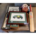 A collection of signed sporting memorabilia to inc