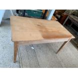 Large pine desk with 2 drawers