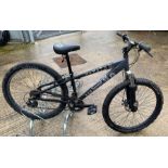 26" X-Rated bicycle with sprung forks, wide tyres