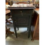 Marble top bedside cabinet