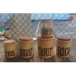 5 TG Green condiment barrels