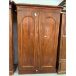 Victorian mahogany double wardrobe