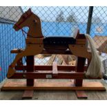 Small pine rocking horse