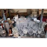 Collection of ceramics, glassware & metalware