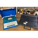 Petite Super International typewriter along with a