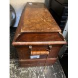 Cased vintage sewing machine