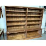 Extremely large hardwood bookcase/dresser unit