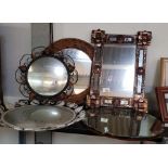 Collection of decorative framed mirrors