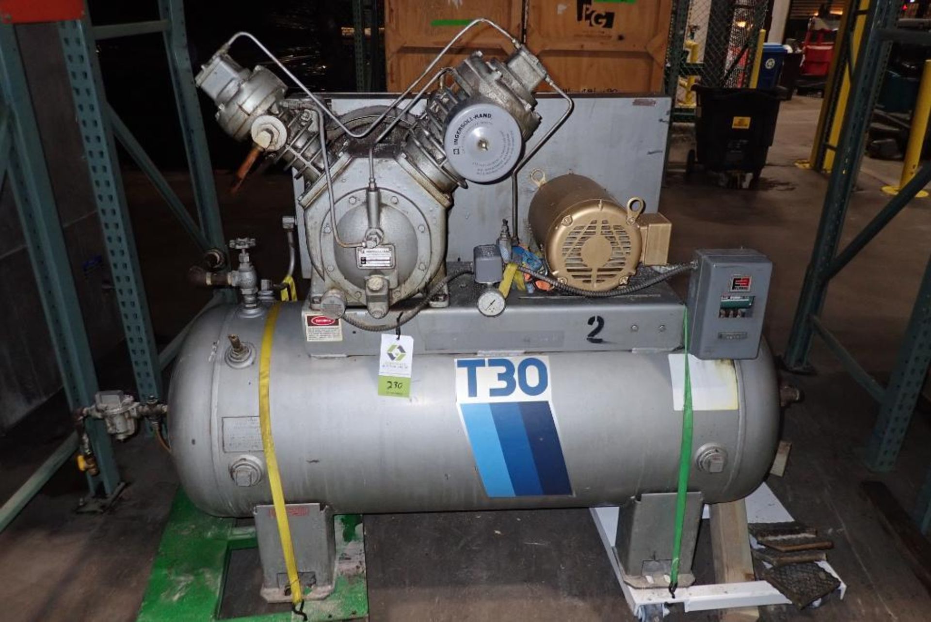 Ingersoll Rand T30 air compressor, Model 71T2-10E