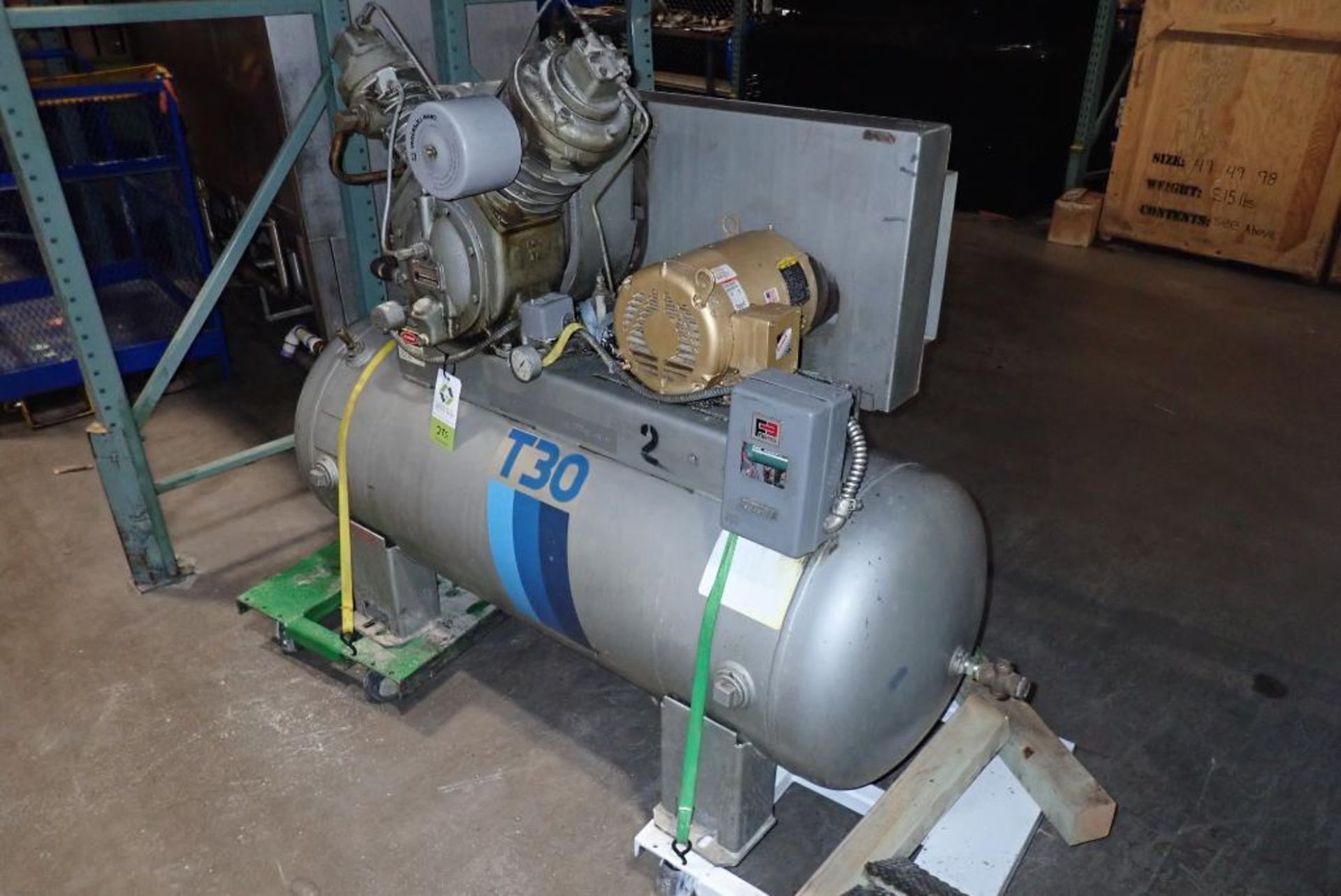 Ingersoll Rand T30 air compressor, Model 71T2-10E - Image 2 of 12