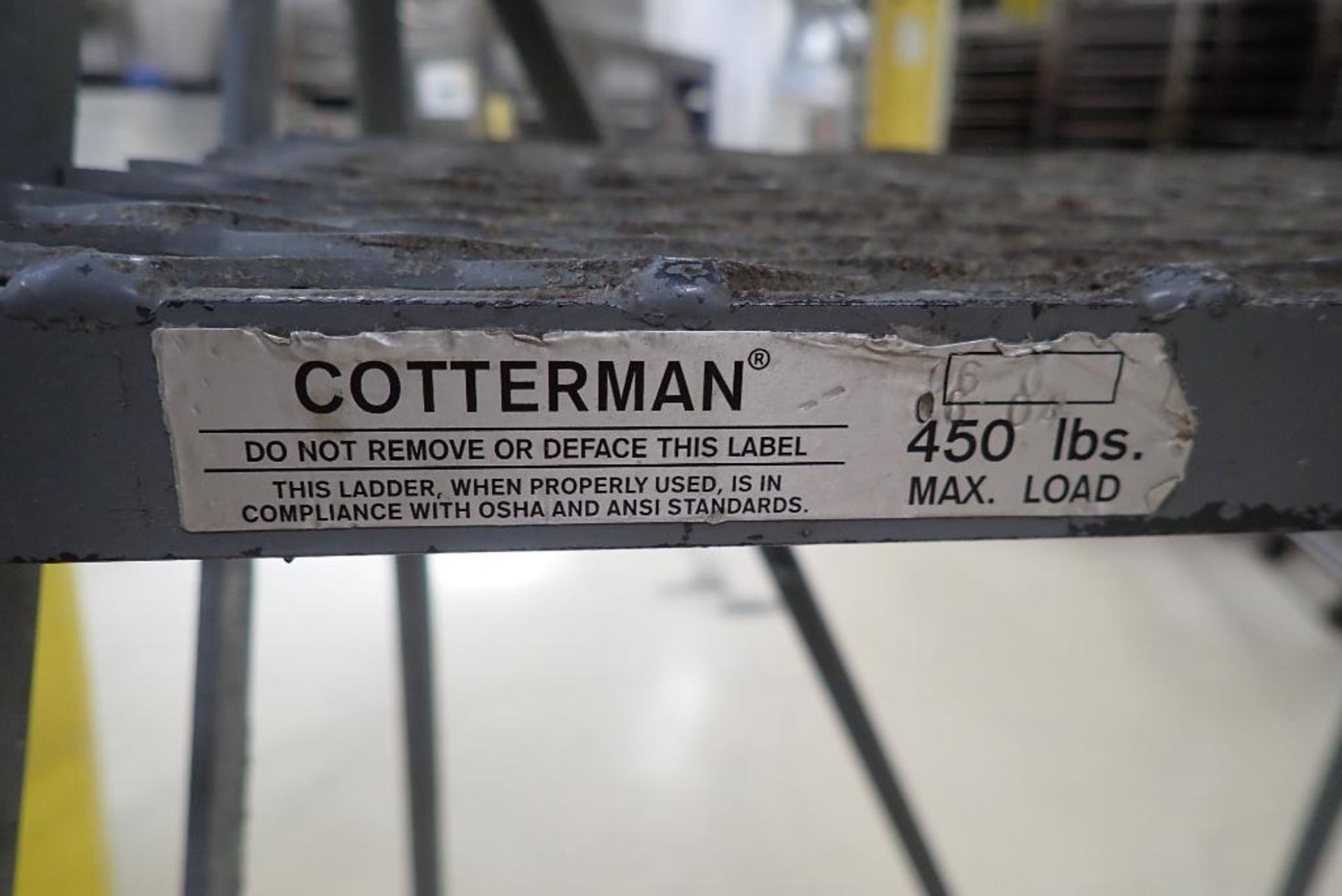 Cotterman 6 step rolling warehouse ladder - Image 5 of 5