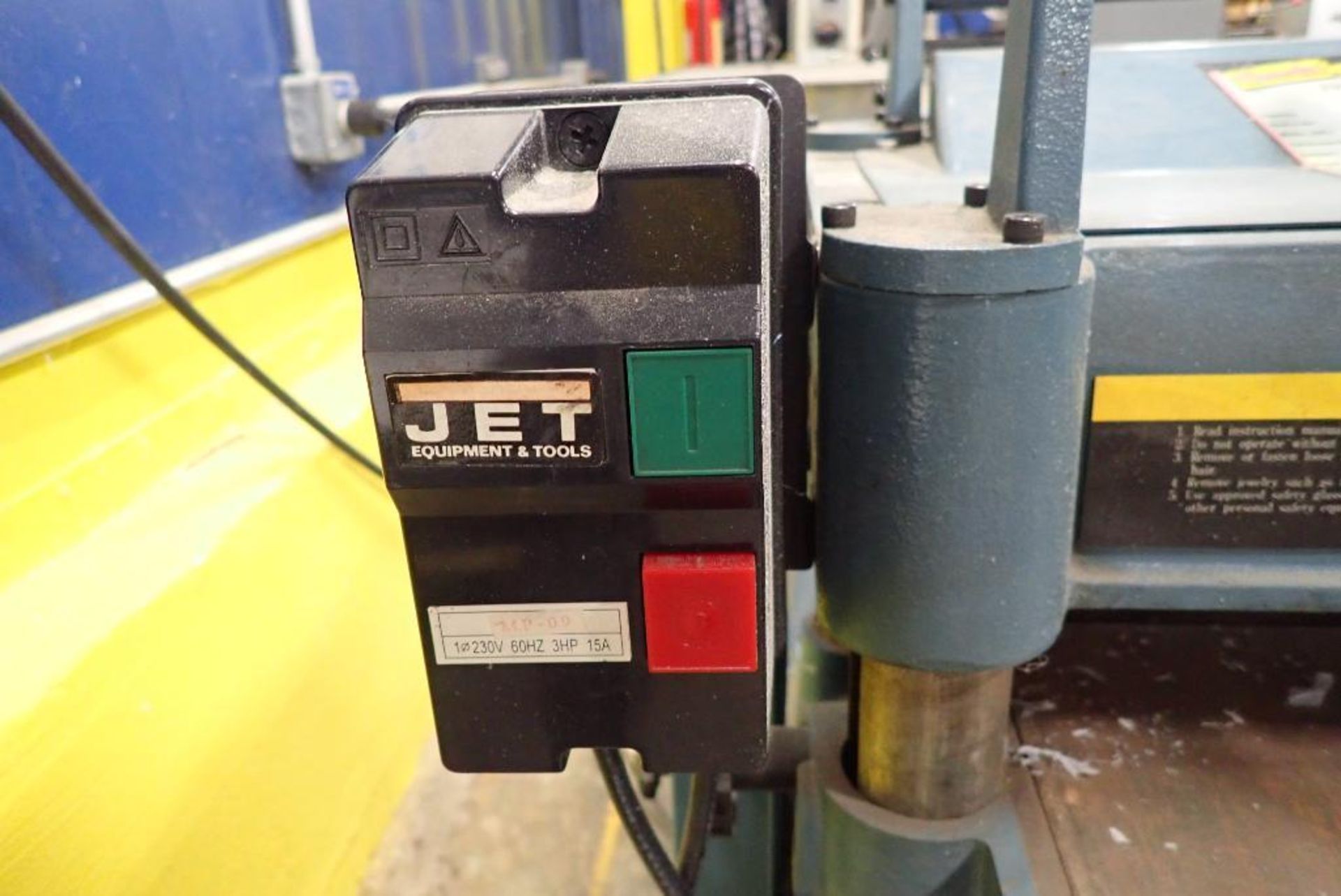Jet 15 in. woodworking planer - Image 6 of 8