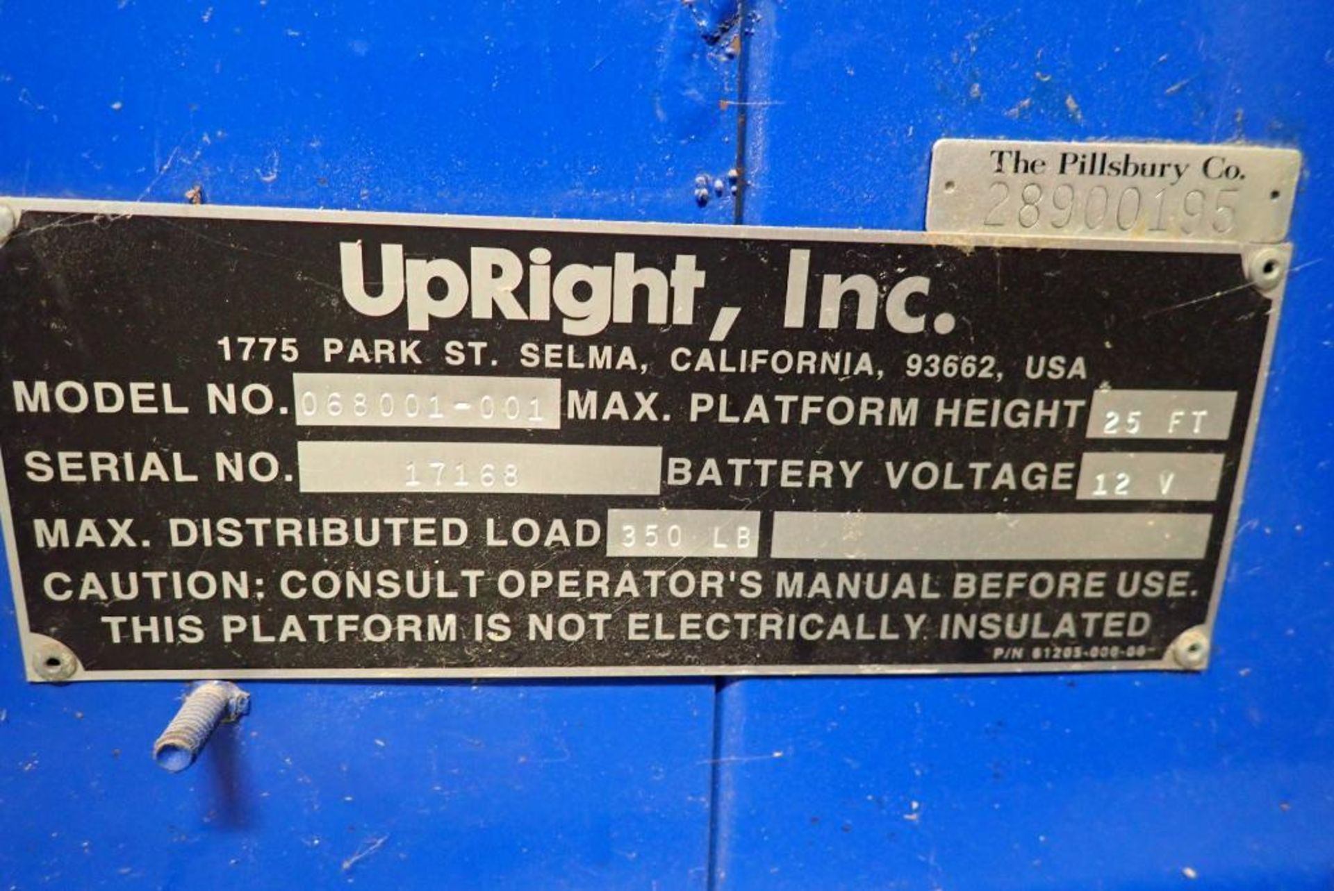 Upright Inc portable manlift - Image 12 of 12