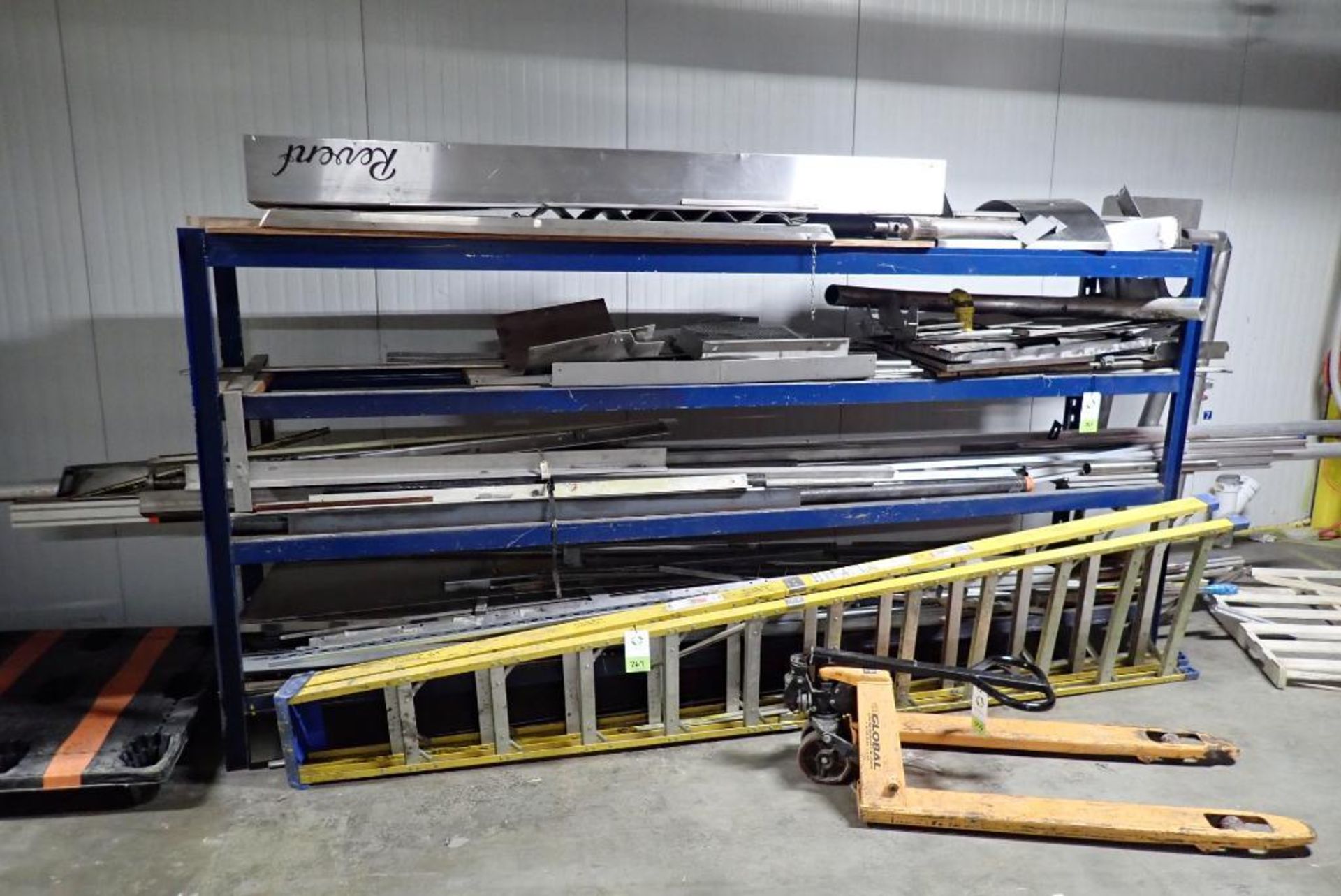 Carbon steel rack and contents