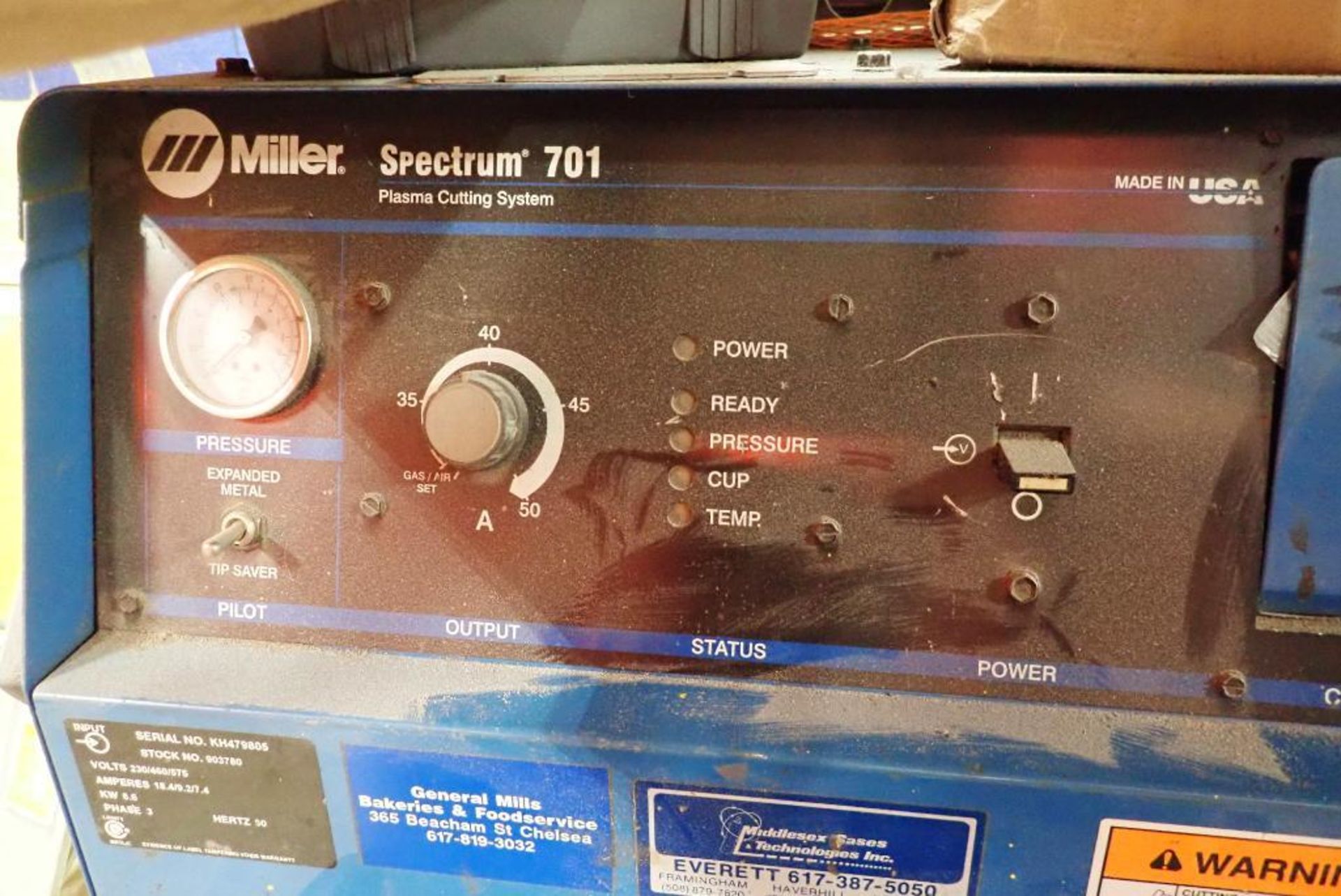 Miller spectrum 701 plasma cutter - Image 3 of 9